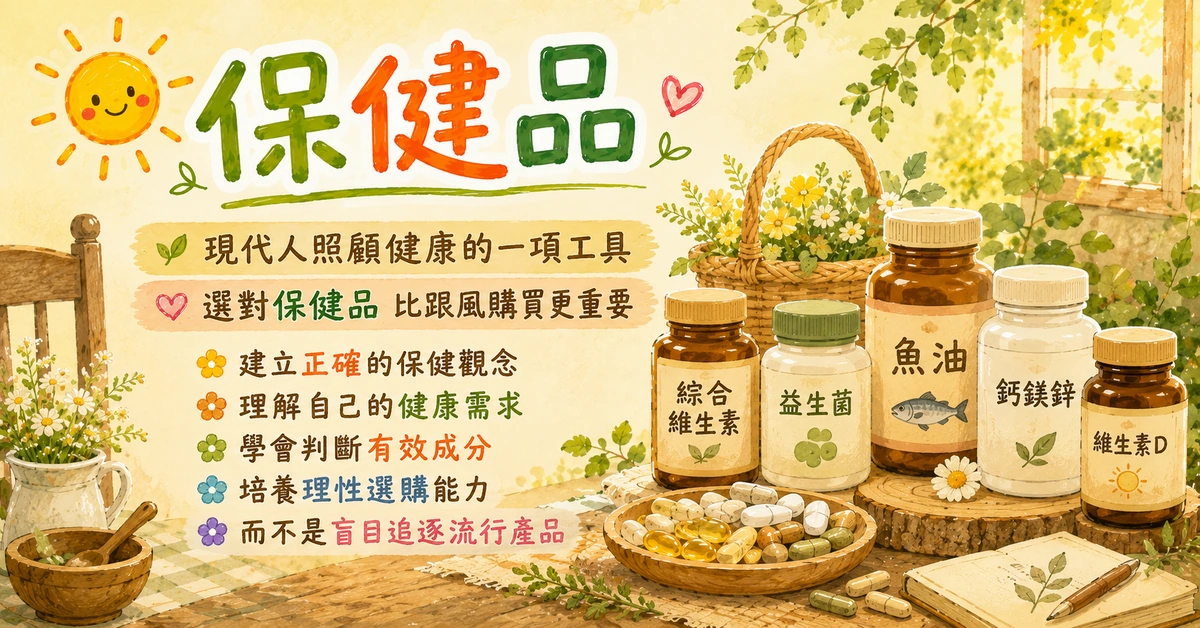 保健食品怎麼選?學會選,也學會用