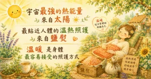 粗鹽熱敷：最貼近人體的溫熱照護，溫暖是身體最容易接受的照護方式