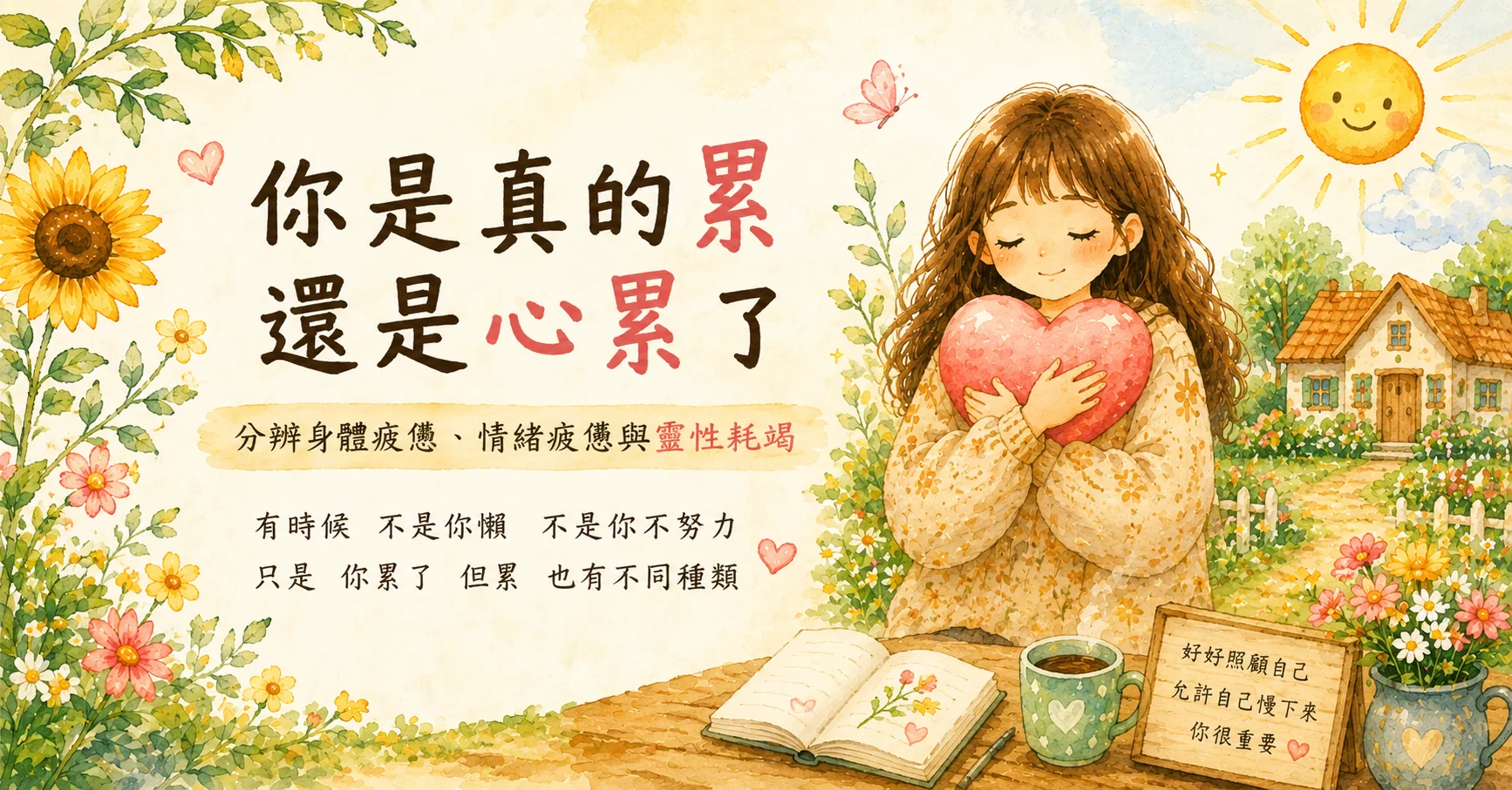 身累、心累、靈累,一次分清楚:不同的疲憊,需要不同的照顧
