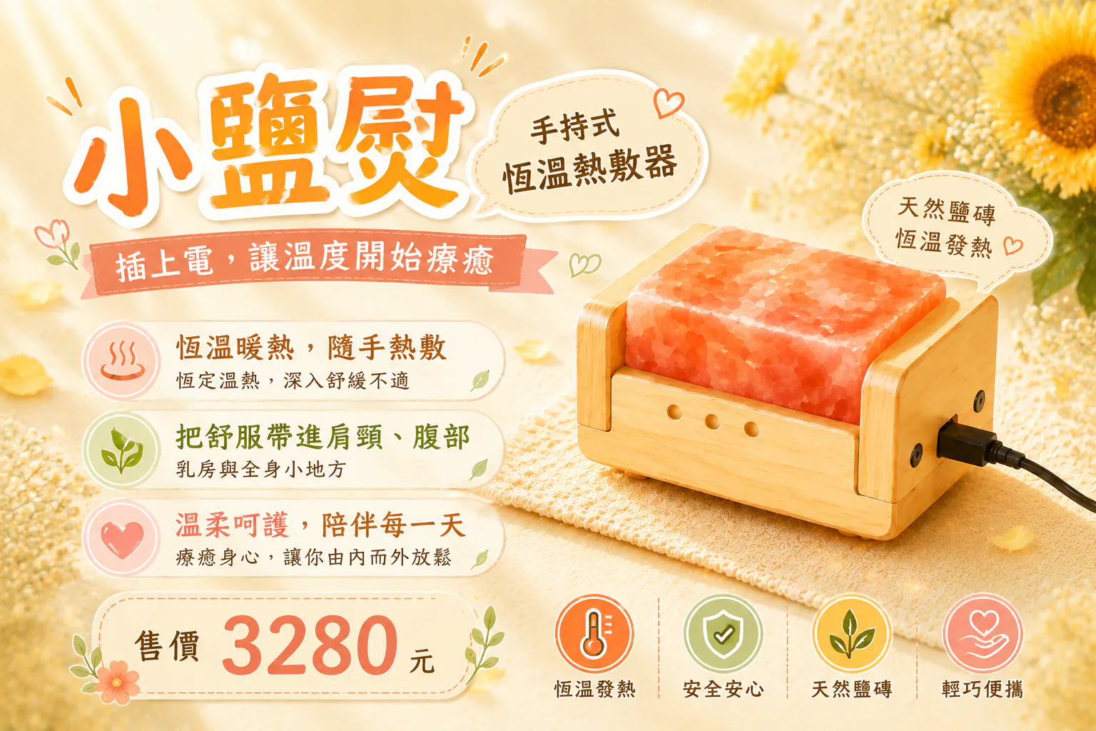 小鹽熨 使用方式與產品特色說明